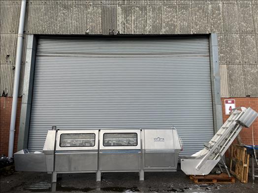 Fish gutting machine