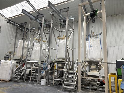 Bulk bag discharge station