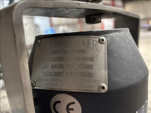 High shear mixer on stand