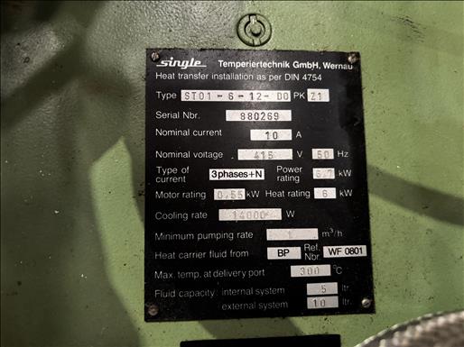 Thermal Oil Temperature control unit